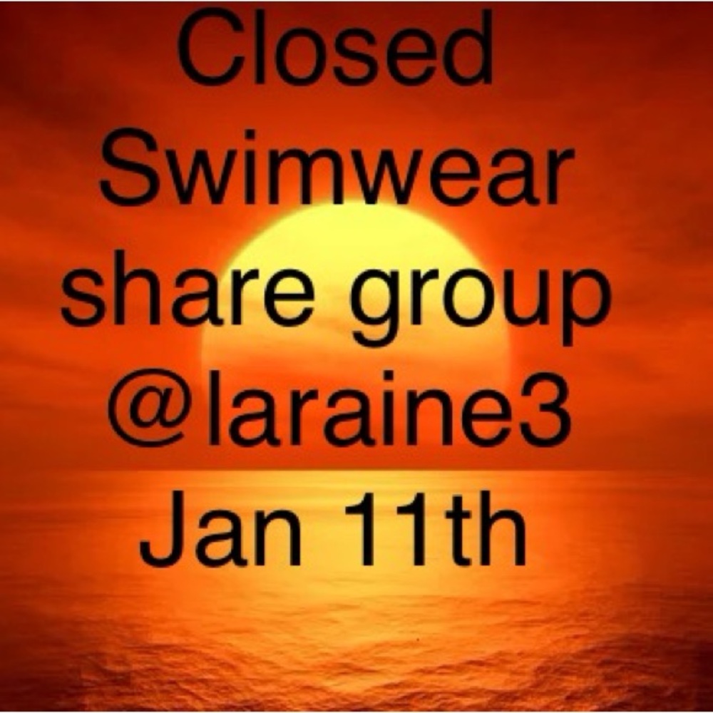 Closed Sat swimwear share group